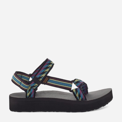 Teva Midform Universal - Women's Teva Sandals - Black | India (DWVU14736)